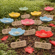 🌸Flower-shaped resin bee watering station🐝💧