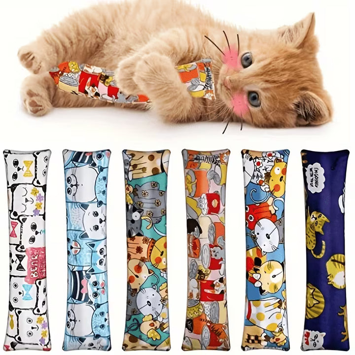 Bite-Resistant Crinkle Plush Pillow Interactive Pet Toy