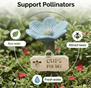 🌸Flower-shaped resin bee watering station🐝💧