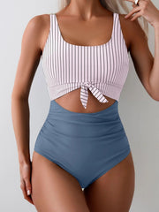 👙Women's One Piece Swimsuit Tummy Control Slimming Bathing Suit Cutout Tie Knot Swimwear