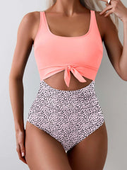 👙Women's One Piece Swimsuit Tummy Control Slimming Bathing Suit Cutout Tie Knot Swimwear