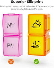 💊 Monthly AM/PM Pill Organizer – Twice-a-Day Medicine & Vitamin Storage with Stickers